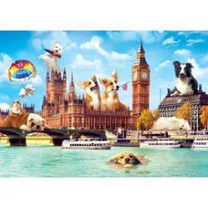 Learn at home Curious minds Dogs In London 1000 Piece Jigsaw Puzzle