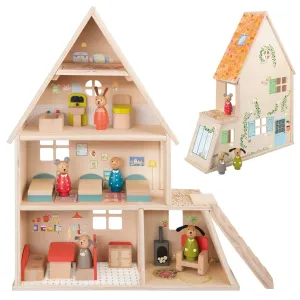 Doll House With Furniture - La Grande Famille Skill-building tools