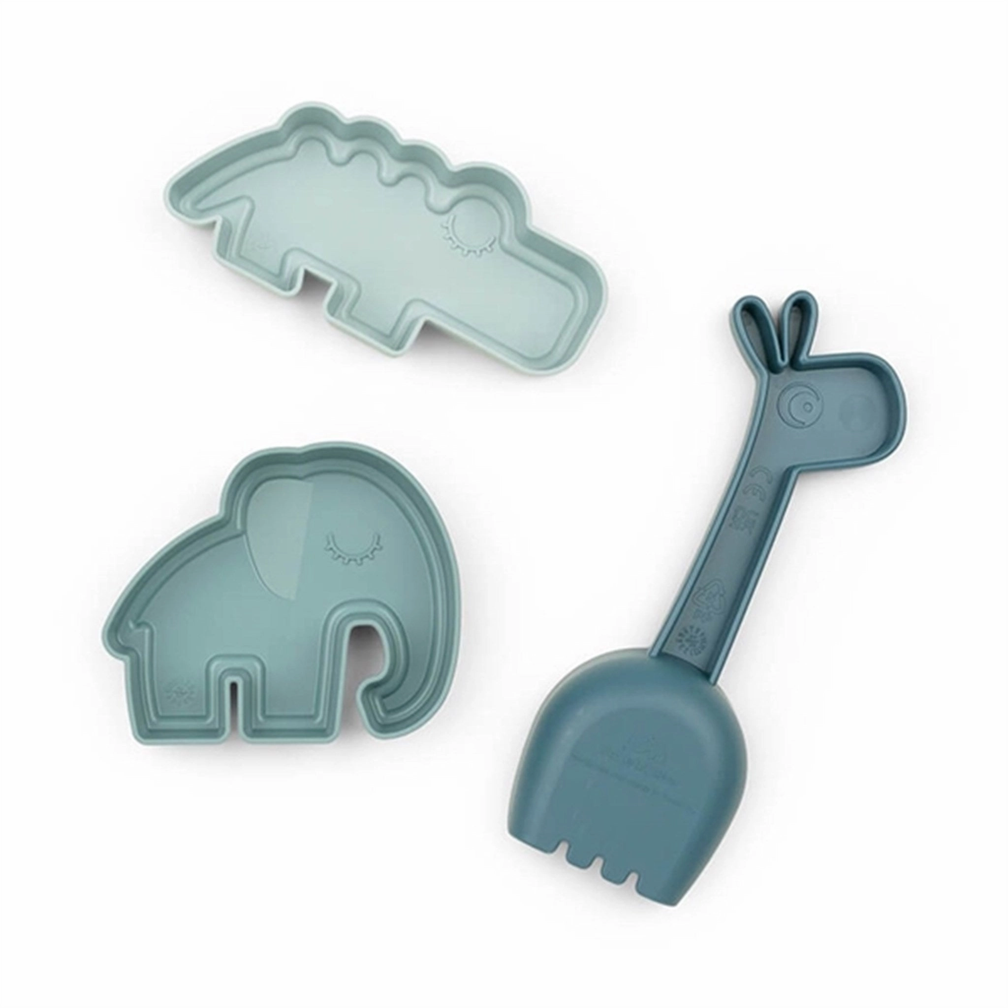 Done By Deer Sand Play Set 3 Pcs Deer Friends Blue Quiet play for growing minds Learning tools