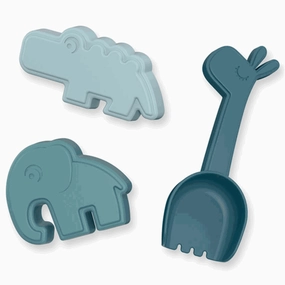 Hands-on discovery Done By Deer Sand Play Set 3 Pcs Deer Friends Blue