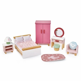 Fun-based learning Curiosity starters Dovetail Wooden Dollhouse Bedroom Set