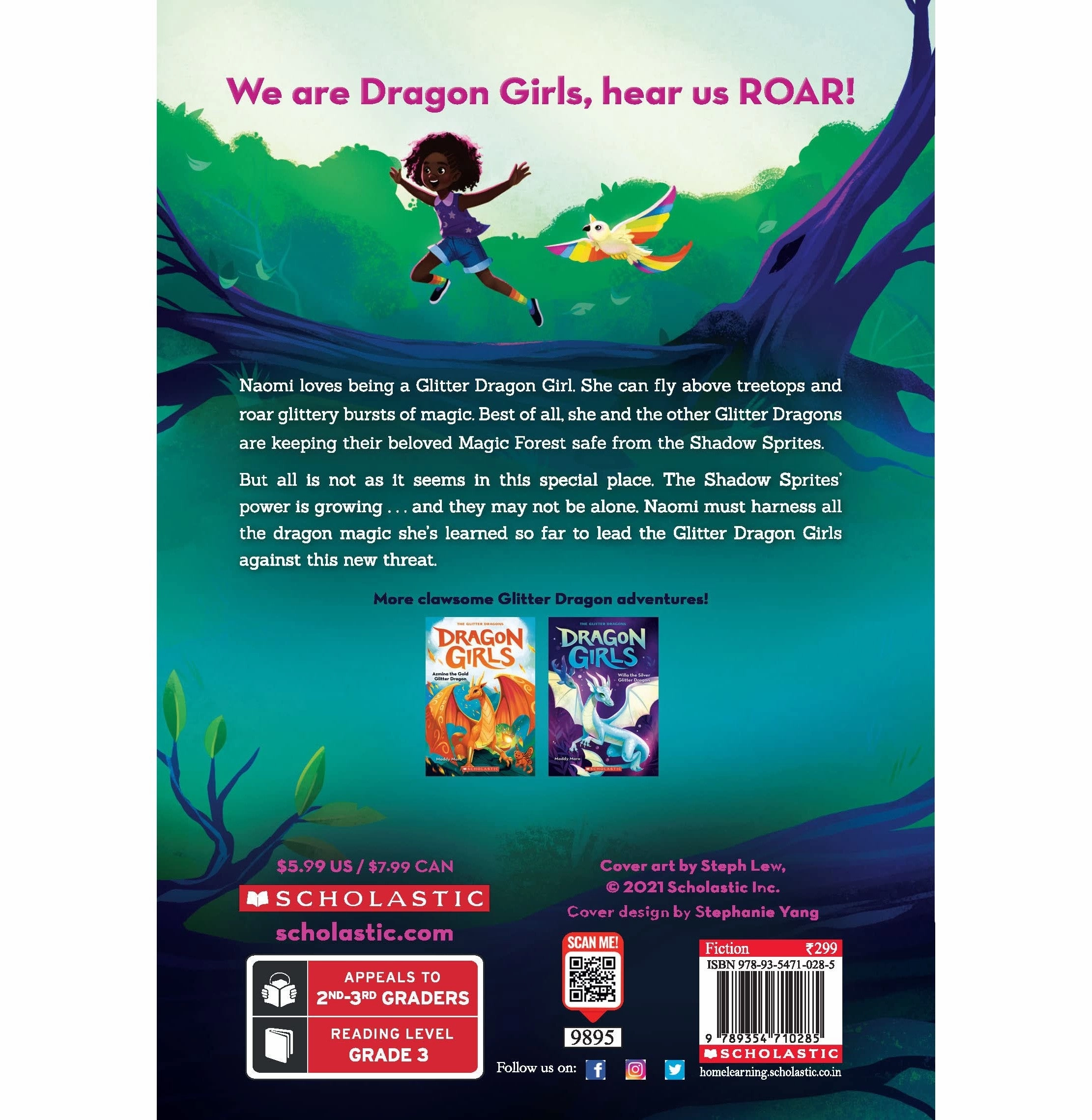 Dragon Girls #3: Naomi The Rainbow Glitter Dragon Maddy Mara Young explorers Joyful learning