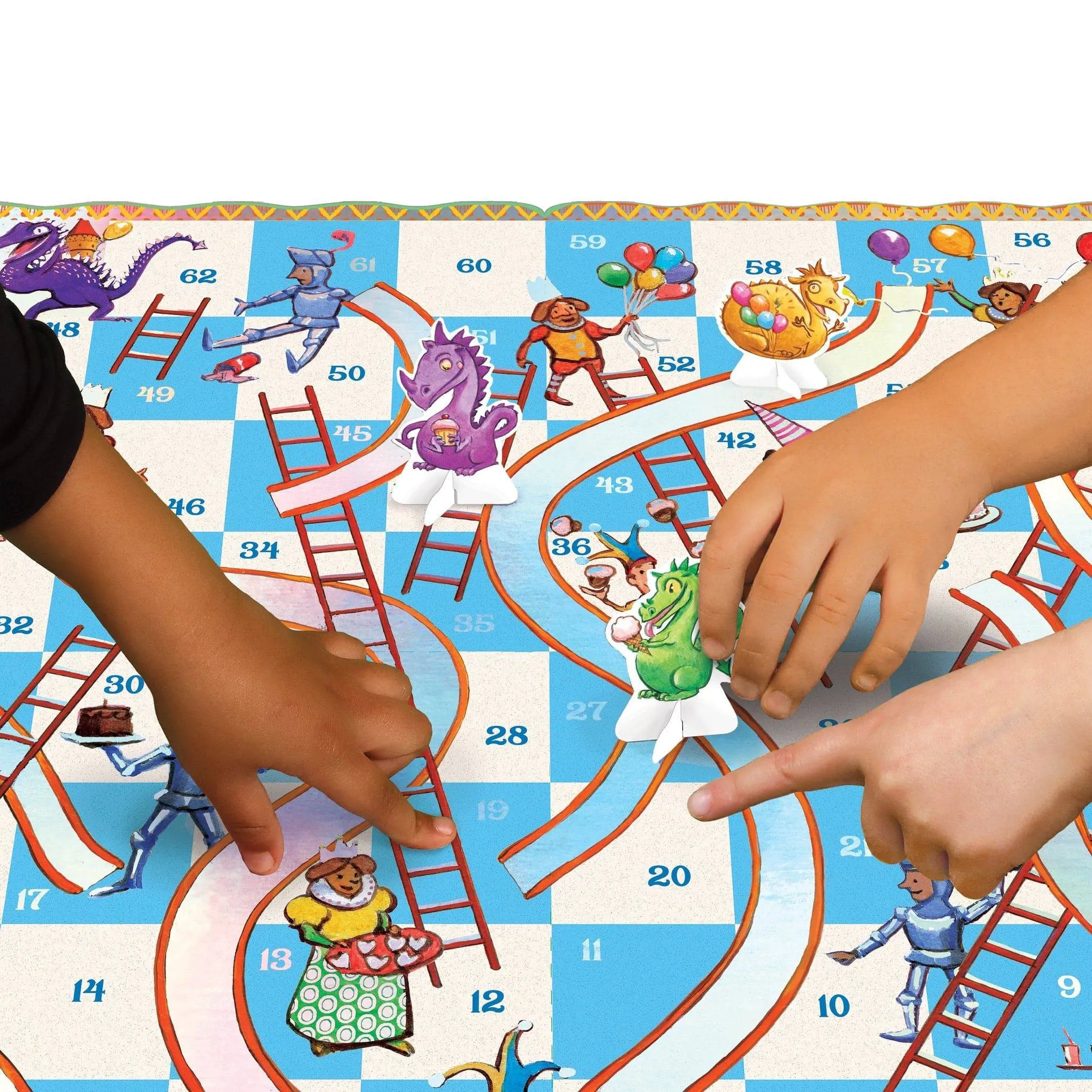 Exploration made fun Home learning tools Dragons Slips & Ladders Board Game
