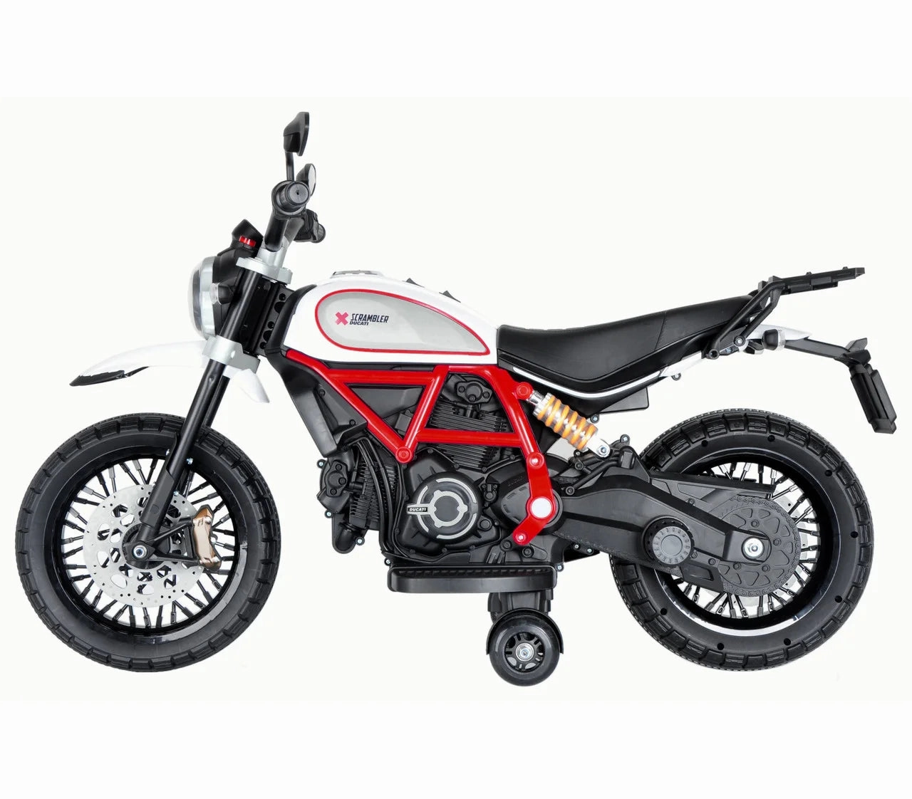 Happy hands Ducati Scrambler Desert Sled Electric 12V Battery Motorbike Ride-On