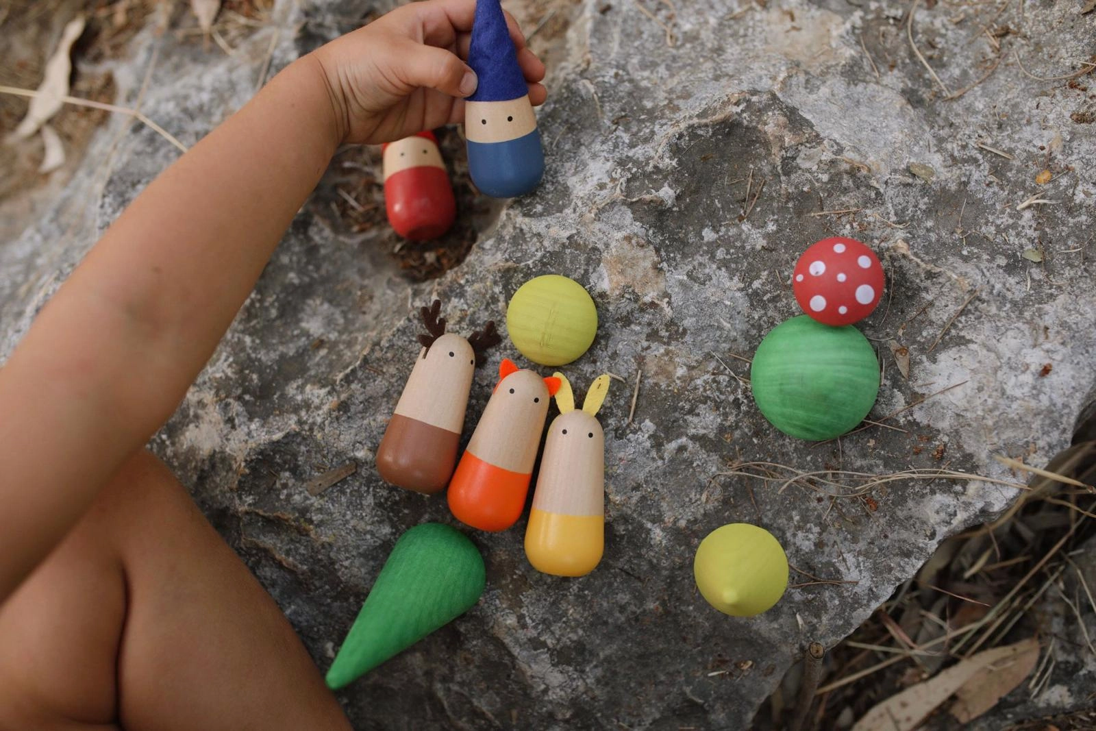 Dwarf Forest Wooden Toy Quiet play for growing minds