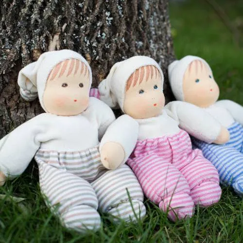 Growing minds Inspiring creativity Organic Waldorf Baby Doll - Pink (Multiple Skin Tones)