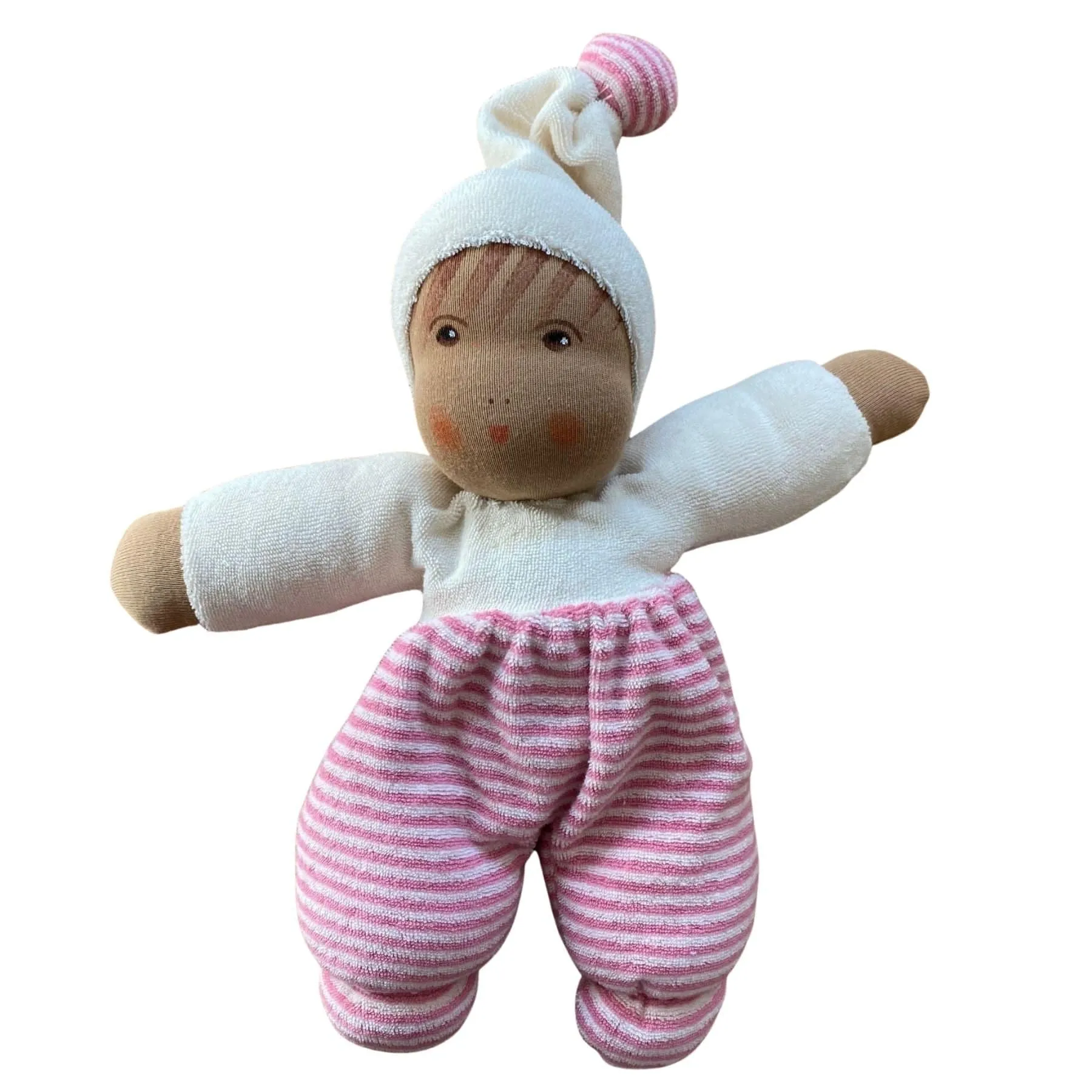 Organic Waldorf Baby Doll - Pink (Multiple Skin Tones) Exploration gear