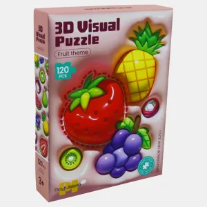 3-D Visual Puzzle - Fruit Theme Playroom adventures begin here