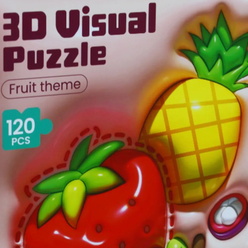 Thoughtful learning 3-D Visual Puzzle - Fruit Theme
