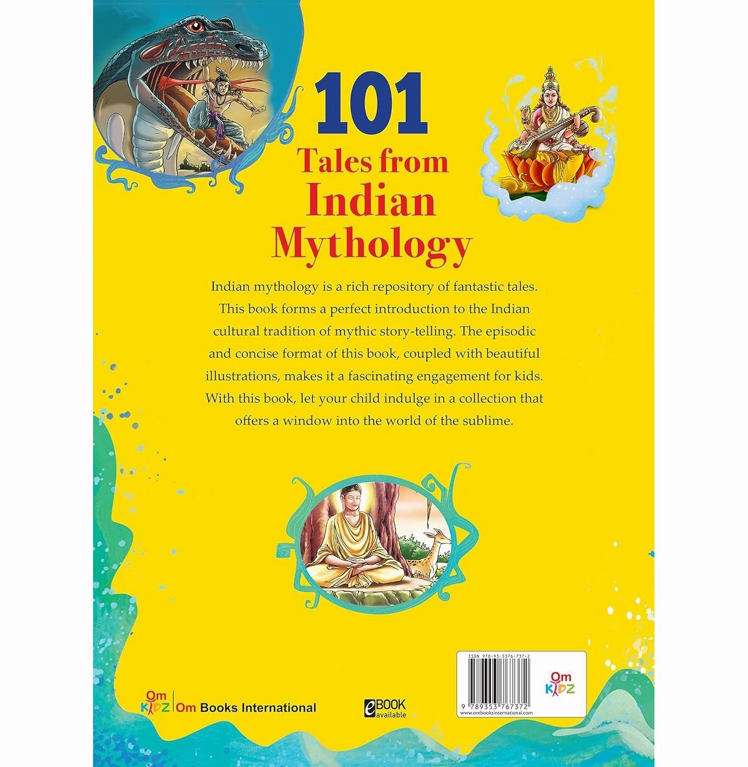 101 Tales From Indian Mythology: Illustrated Stories For Children [Paperback] Om Books Editorial Team Holistic Growing minds