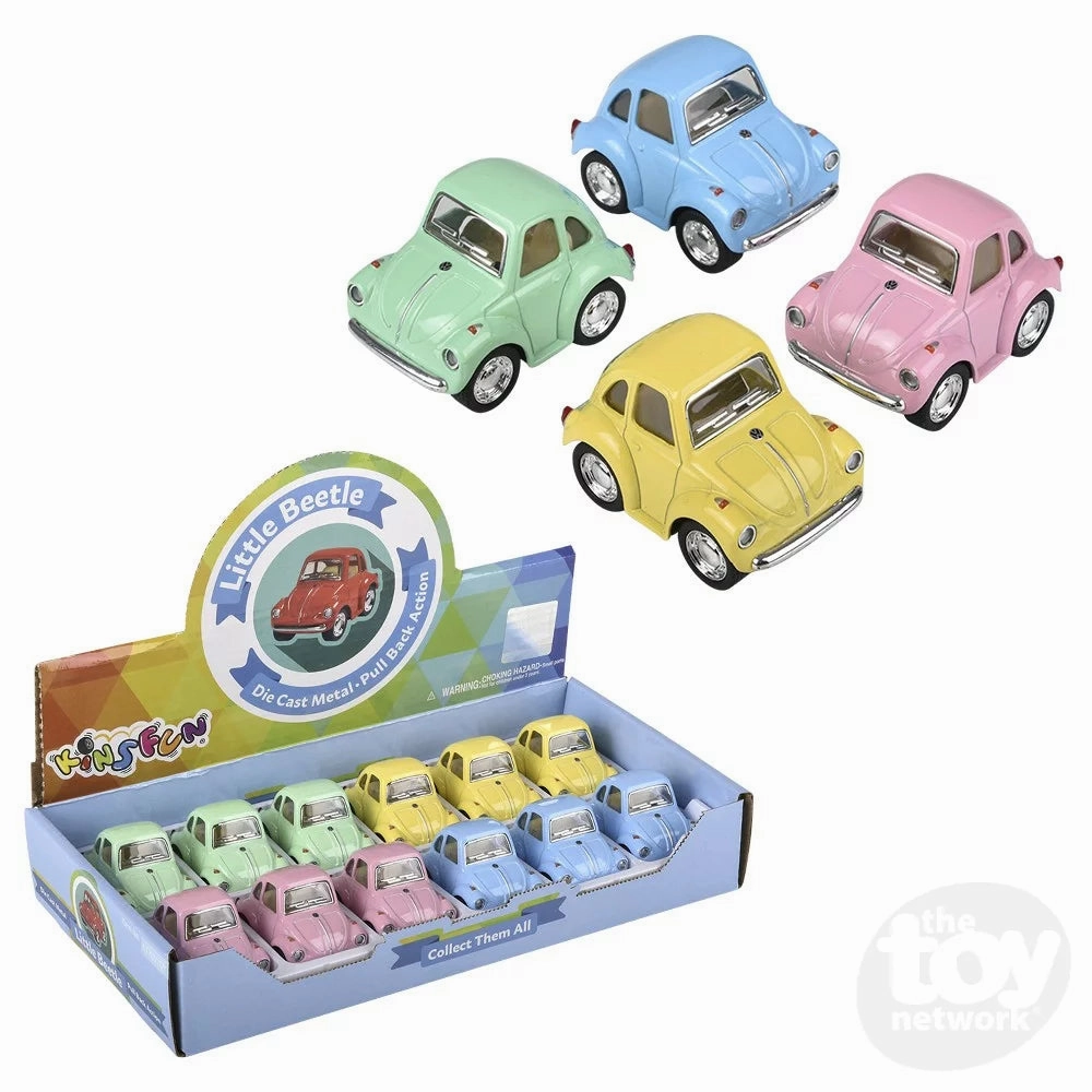 Home learning tools 2" Die-Cast Volkswagen Beetle Pastel Colors