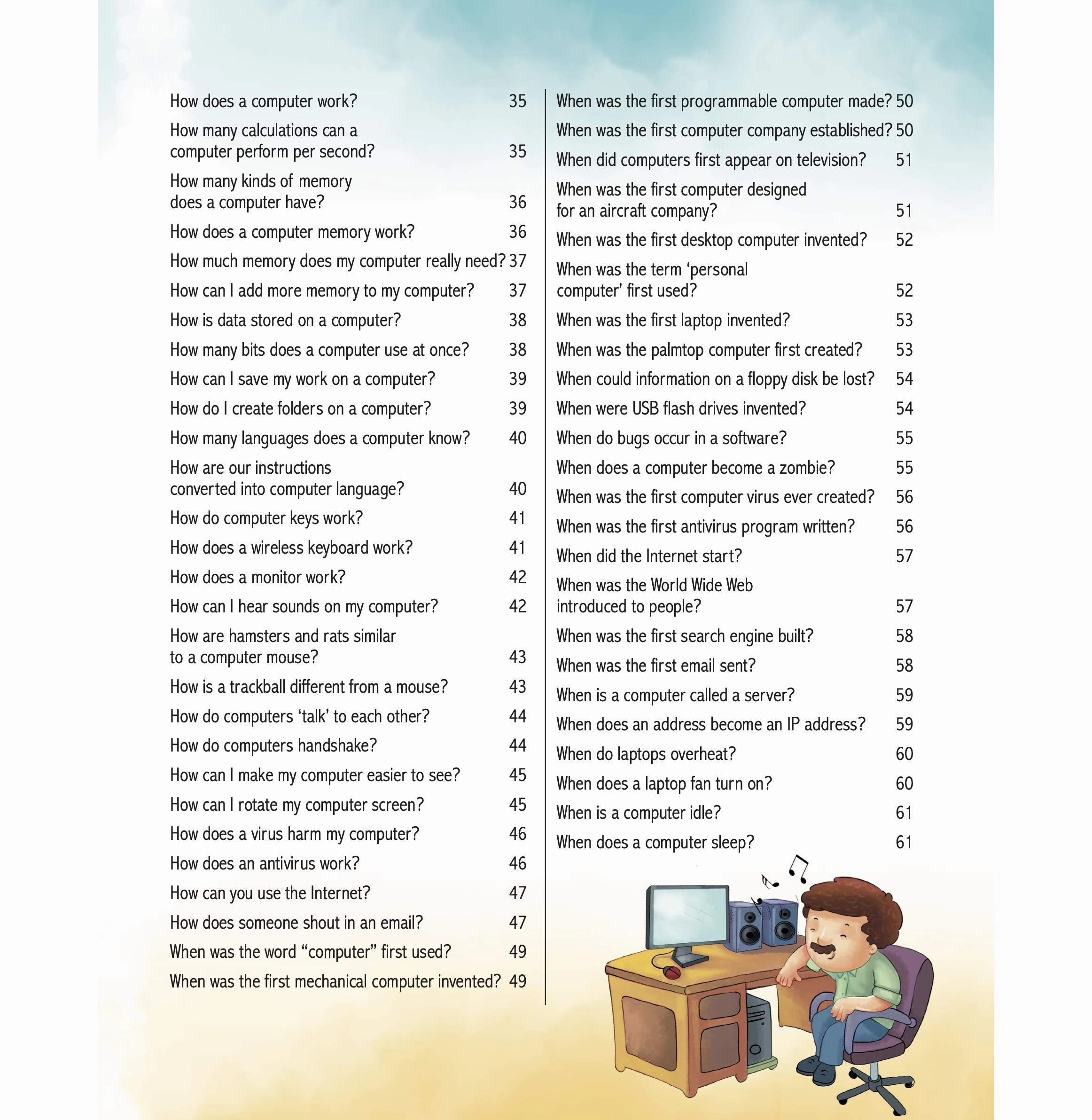 Amazing Question & Answers Computer Busy kids