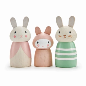 Thoughtful learning Young minds at work Bunny Tales Wooden Doll Set