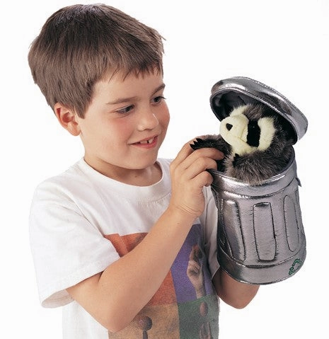 Raccoon In Garbage Can Puppet Young minds at work