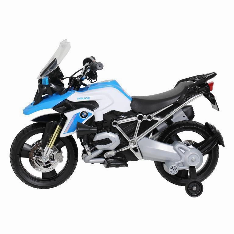 Rollplay Germany Electric 6V Battery Bmw R1200Gs Police Motorcycle Ride-On, Blue Learning fun