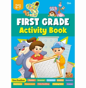 Busy kids Activity Book : Jumbo Smart Scholars: Grade 1 Workbook Activity Book (320 Full Colour Pages) [Paperback] Om Books Editorial Team