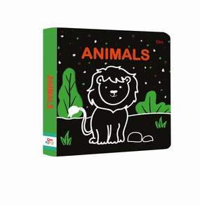 Board Book: Animals : High Contrast Board Book For Children [Board Book] Om Books Editorial Team Fun for curious minds