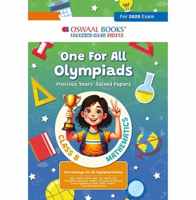 Play-based education Mini makers One For All Olympiads Previous Year Solved Papers Class 8 Mathematics For 2025 Exam