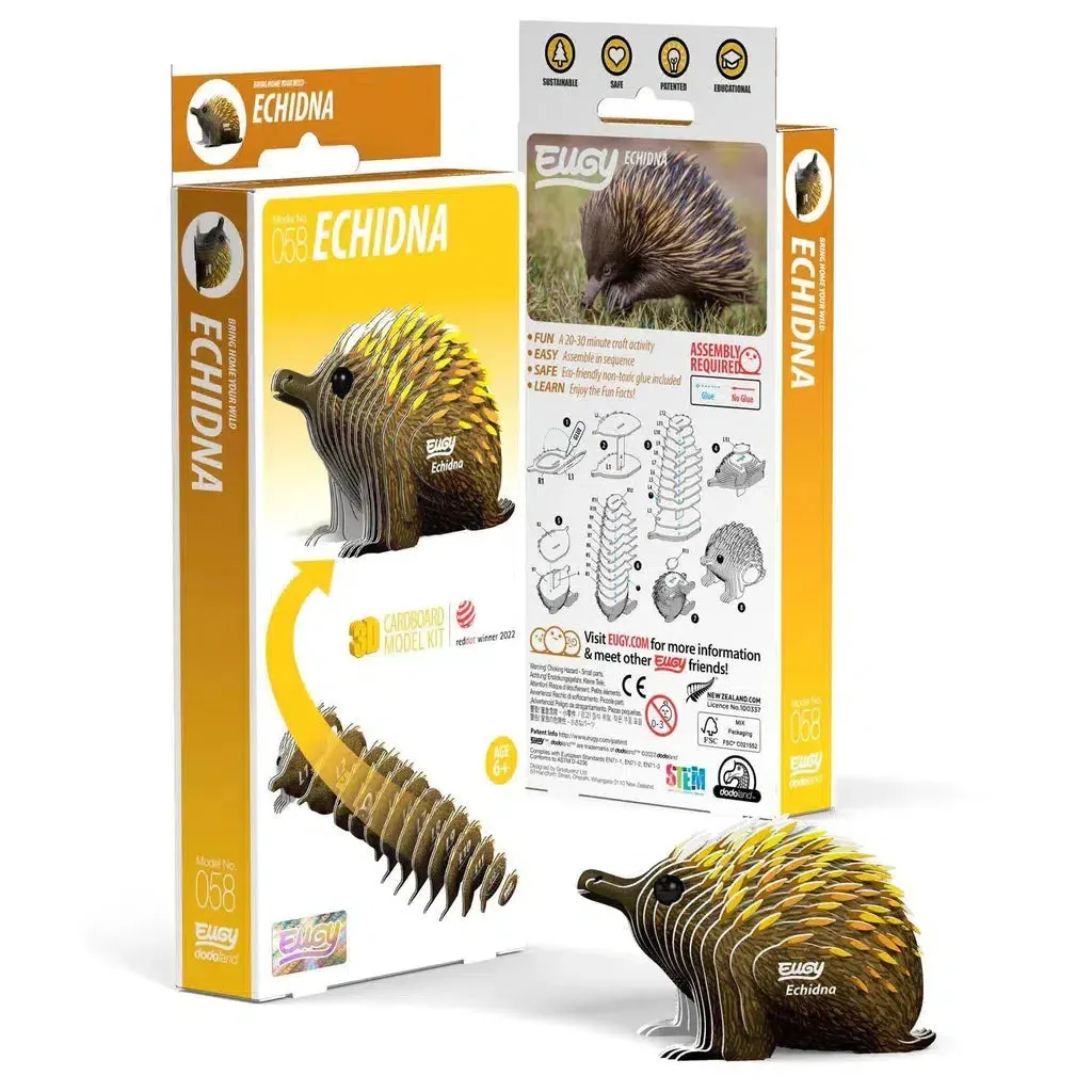 Echidna 3D Puzzle Quiet play for growing minds