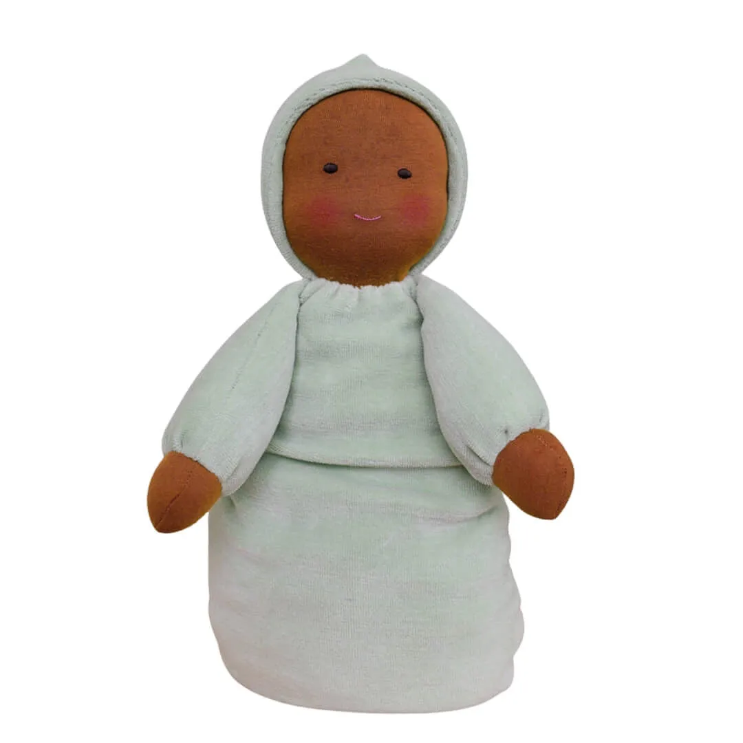 Young explorers Tiny thinkers Bella Luna Waldorf Doll - Dark Skin Tone