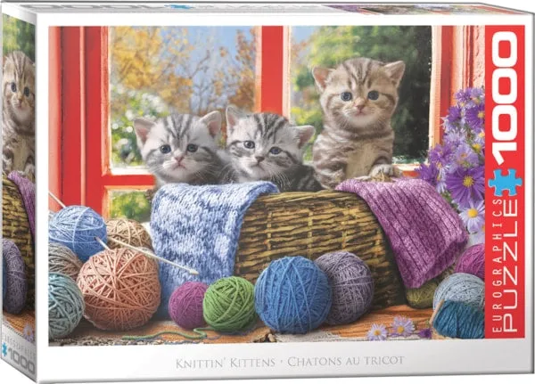 Learning fun Knittin' Kittens - 1000Pcs