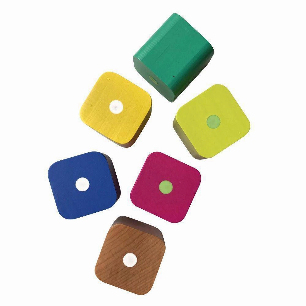 Educational fun Little hands Baby'S First Magnetic Blocks - 6-Piece Set