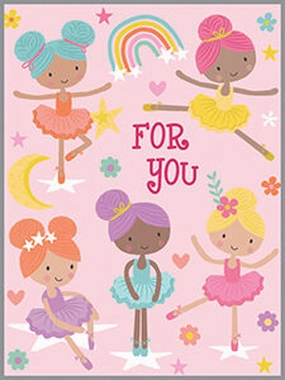 Young explorers Inspiring creativity Ballerinas Enclosure Card