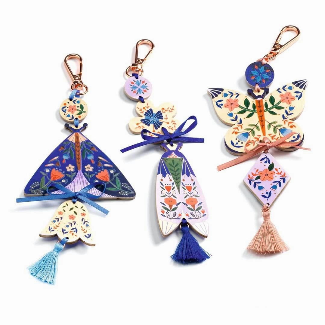 Butterflies Diy Keychain Craft Kit Playroom adventures begin here Moments of imagination