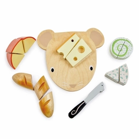 Nurturing minds Mouse-Shaped Wooden Cheese Board Play Set