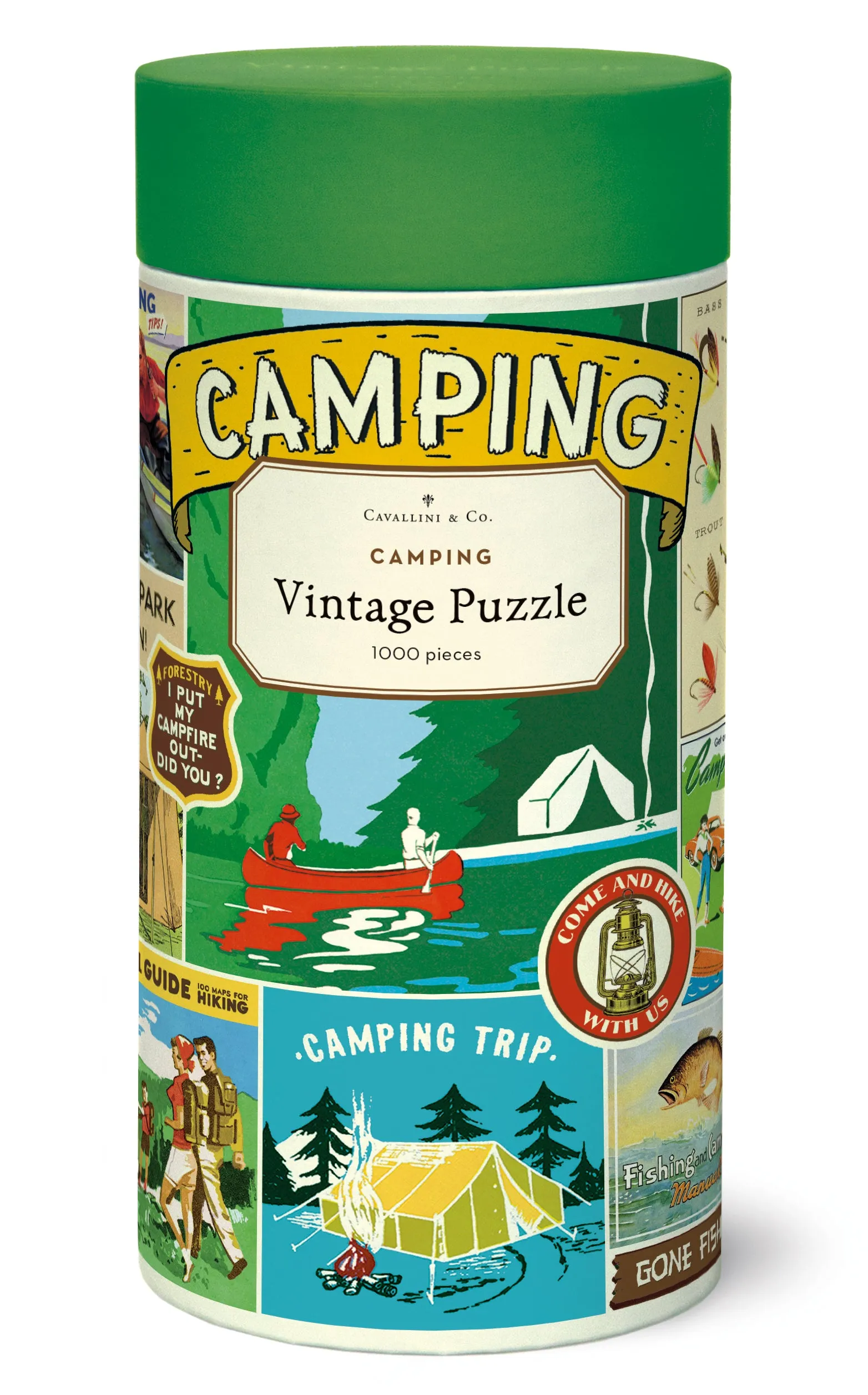 Kids discovery tools Creative minds Cavallini & Co. Camping 1000 Piece Puzzle