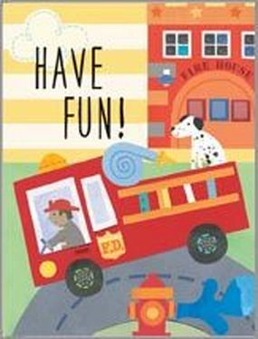 Firetruck Enclosure Card Learning fun