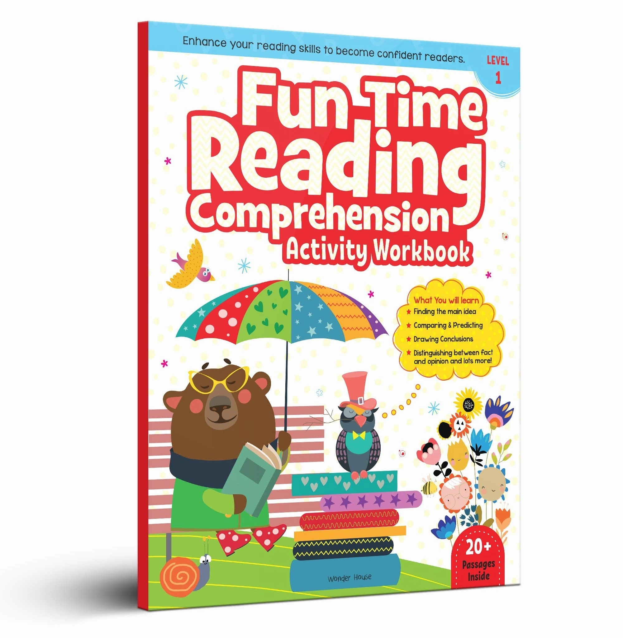 Playroom adventures begin here Home learning tools Fun Time Reading Comprehension - Activity Workbook For Children - Level 1