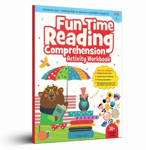 Playroom adventures begin here Home learning tools Fun Time Reading Comprehension - Activity Workbook For Children - Level 1