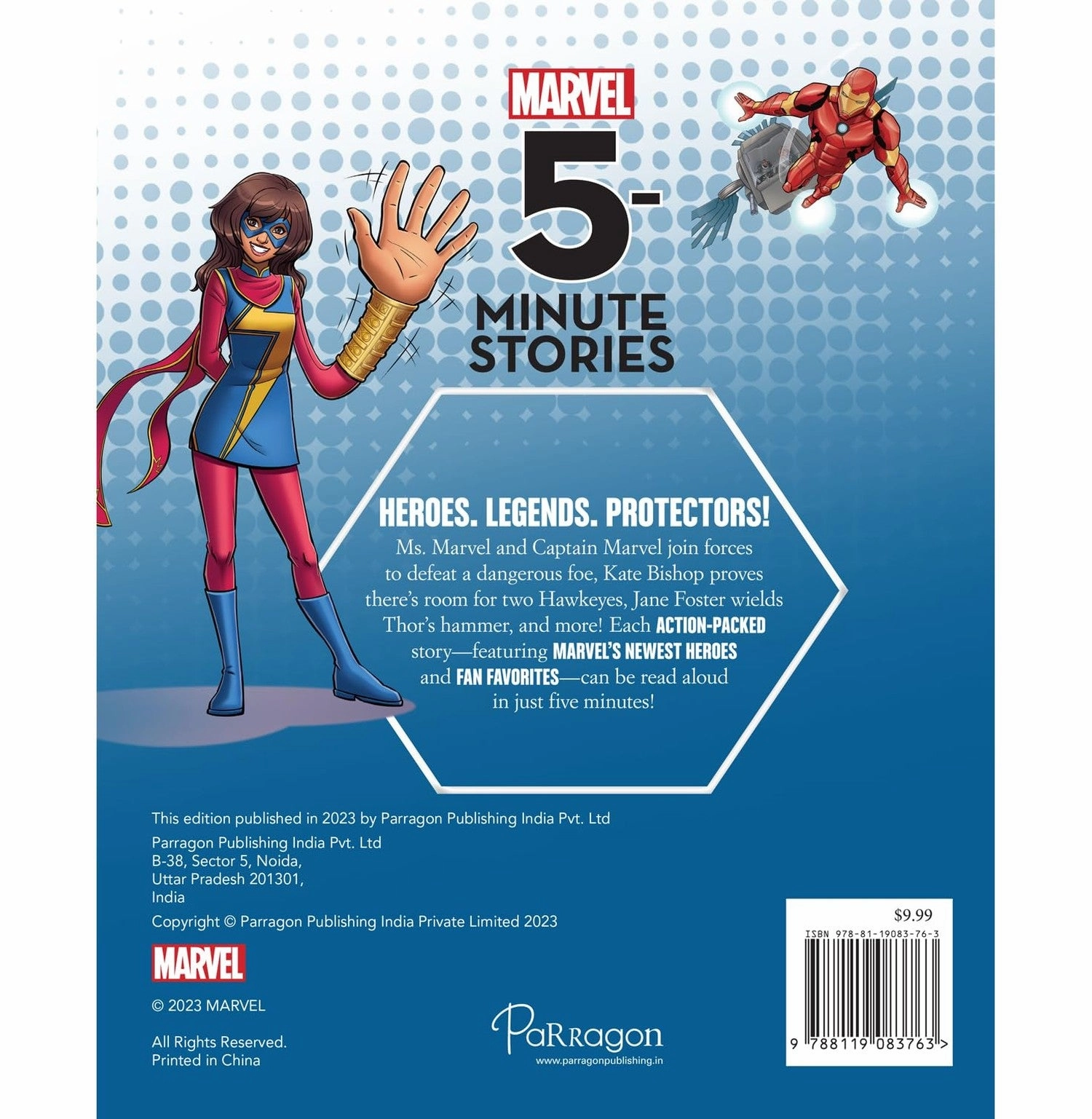 Marvel Avengers: 5:Minute Stories Book : Marvel Stories Collection For Kids : For 6 To 8 Year Old [Hardcover] Parragon Imaginative play