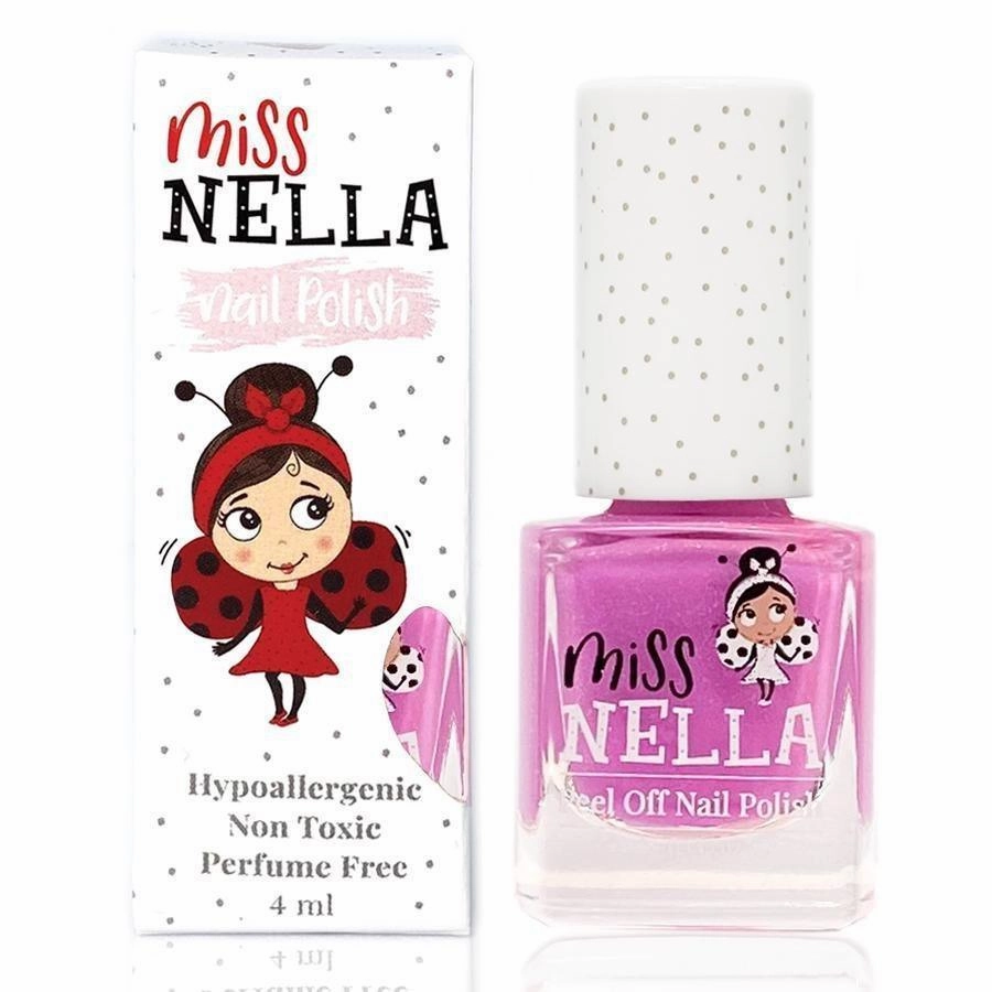 Miss Nella Blueberry Smoothie 4Ml Peel Off Kids Nail Polish Tiny thinkers Joyful learning