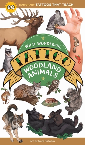 Wild, Wonderful Tattoo Woodland Animals Learn at home