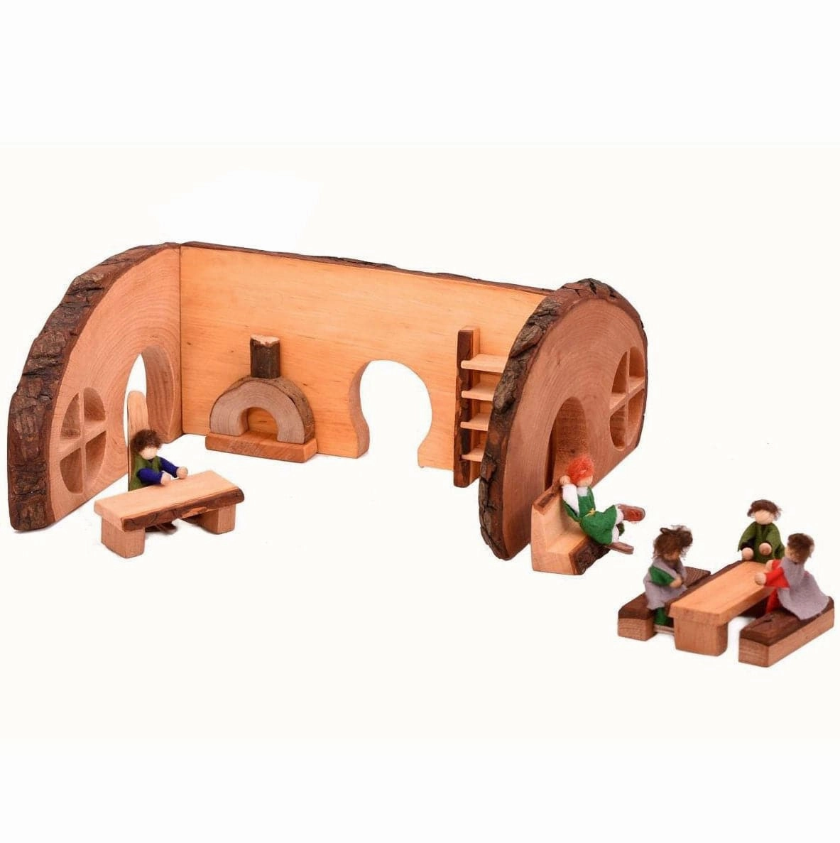 Smart kids gear Wooden Shire Home Dollhouse