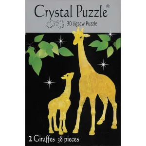 38 Pc Crystal Puzzle - Giraffes Little adventures