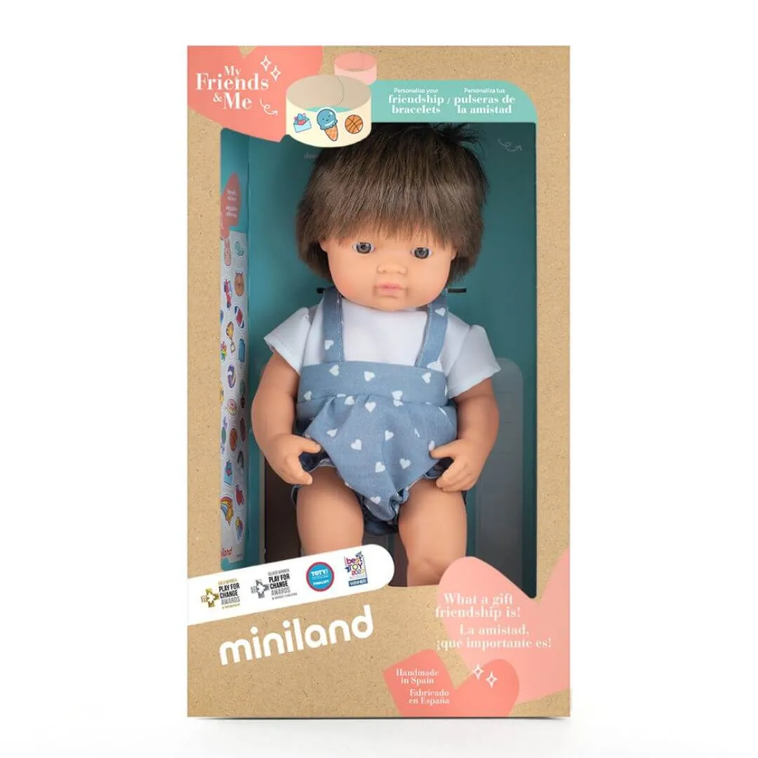 Curiosity starters Realistic Montessori Doll - White Boy With Brown Hair