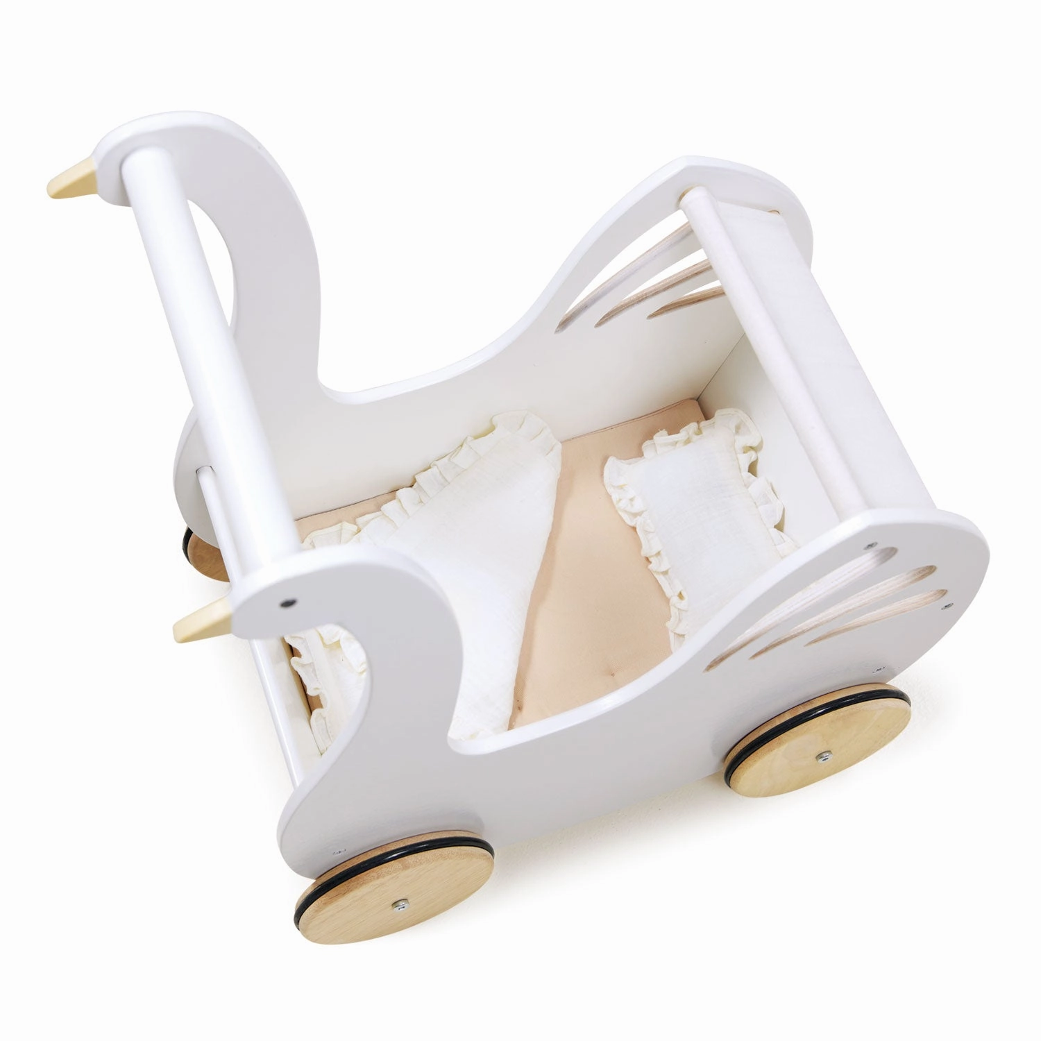 Young minds at work Kid-focused experiences Sweet Wooden Swan Doll Stroller