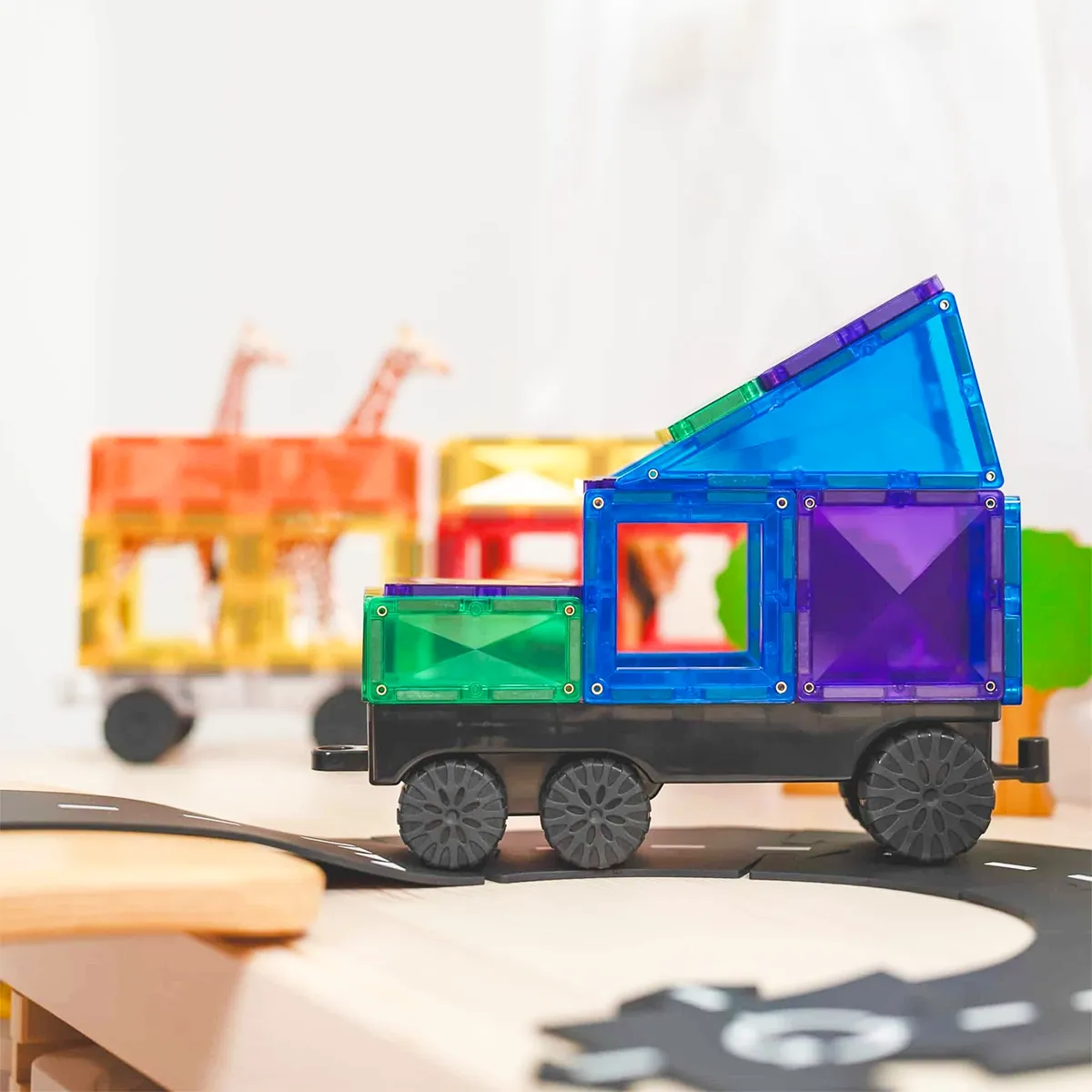 Connetix Rainbow Transport Pack (50 Pc) Growing minds