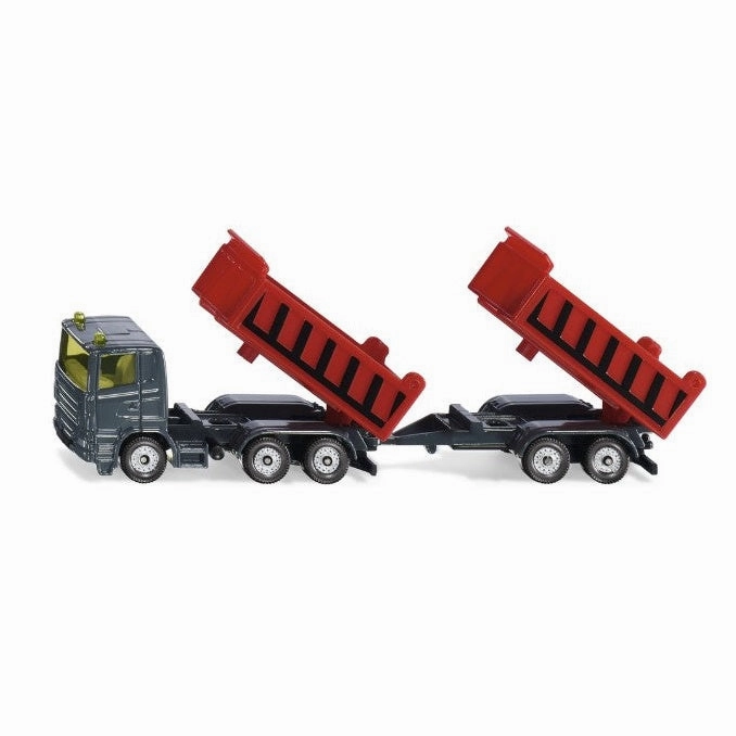 Sensory fun for little hands 1685 Truck With Dumper Body And Tipping Trailer