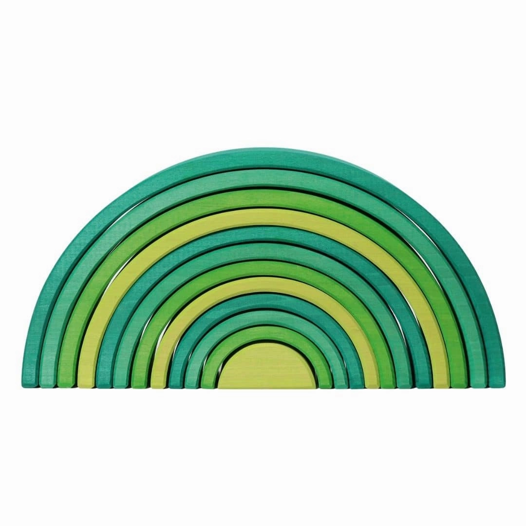 Forest Green Wooden Rainbow Tunnel Little learners