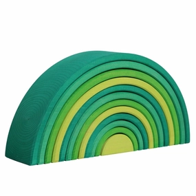 Forest Green Wooden Rainbow Tunnel Exploration made fun Young imaginations