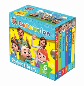 Official Cocomelon Pocket Library Exploration gear Sensory fun for little hands