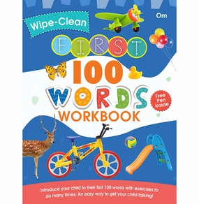 Discover & grow Kid-centered learning Wipe Clean : First 100 Words Workbook [Hardcover] Om Books Editorial Team