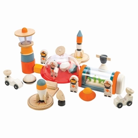 Wooden Life On Mars Play Set Exploration gear Early discovery