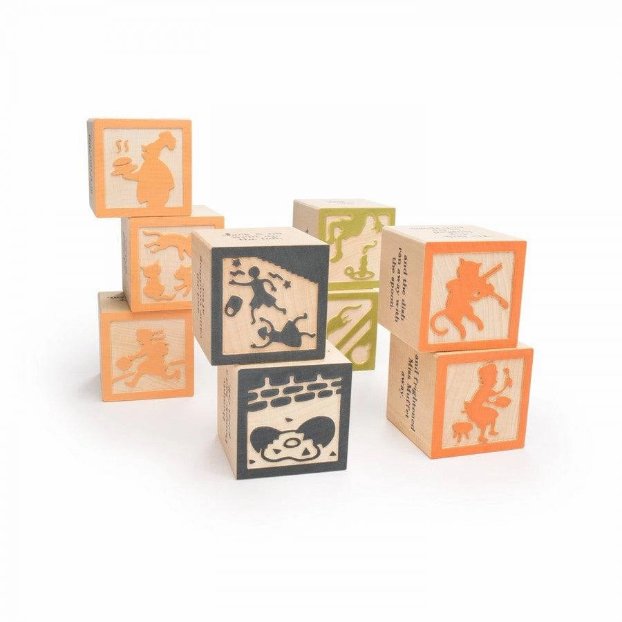 Wooden Nursery Rhyme Blocks Happy hands