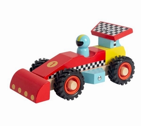 Wooden Racing Car- Red Imaginative play Young explorers