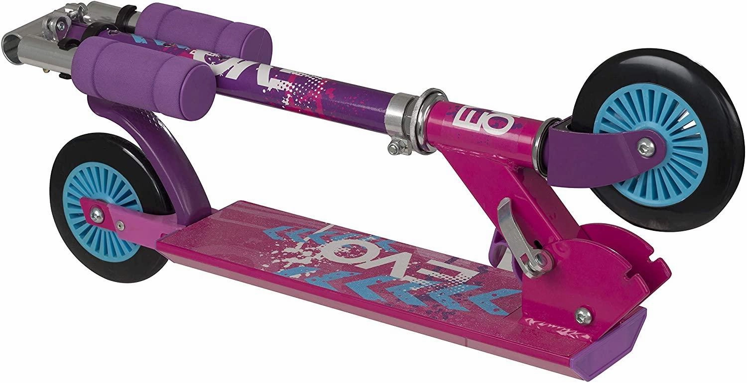 Tiny thinkers Growing minds Evo Folding Inline Kids 2-Wheel Scooter - Pink